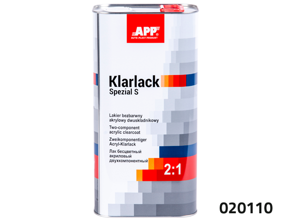 APP + Two-component acrylic clearcoat with a special effect + hardener Klarlack Spezial S 2:1+Harter