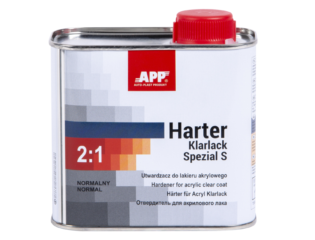 APP + Two-component acrylic clearcoat with a special effect + hardener Klarlack Spezial S 2:1+Harter