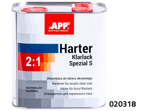 APP + Two-component acrylic clearcoat with a special effect + hardener Klarlack Spezial S 2:1+Harter