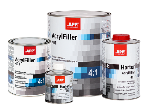 APP - Two-component acrylic primer filler HS + hardener AcrylFiller 401 4:1+Harter