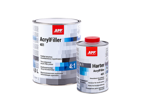 APP - Two-component acrylic primer filler HS + hardener AcrylFiller 401 4:1+Harter