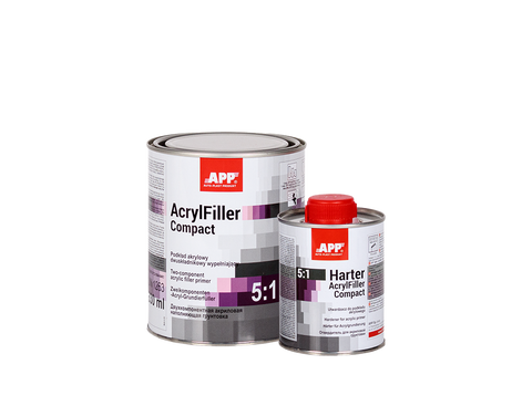 APP - Two-component acrylic primer filler HS + hardener AcrylFiller Compact 5:1+Harter