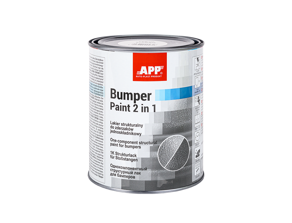 APP - One component textured paint for bumpers Bumper Paint 2 in 1