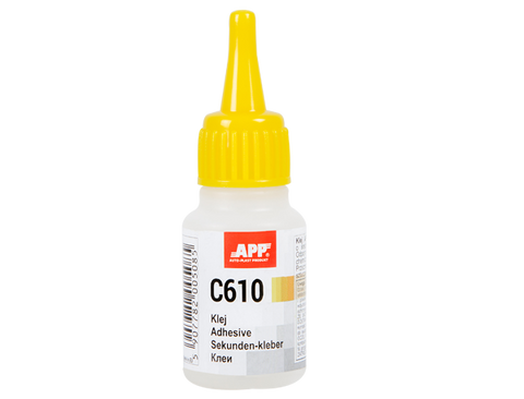 APP - Cyano-acrylic adhesive for rubber and plastic and metal C610