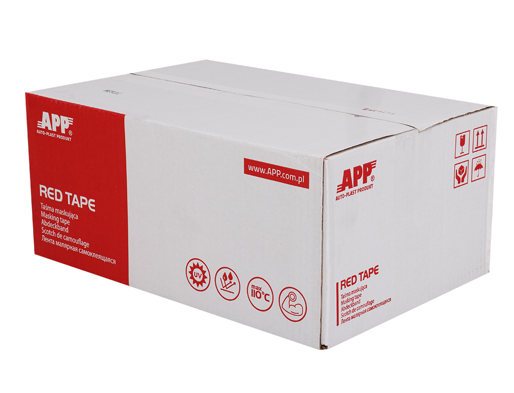 APP - Masking tape Red Tape 110°C (Waterproof)