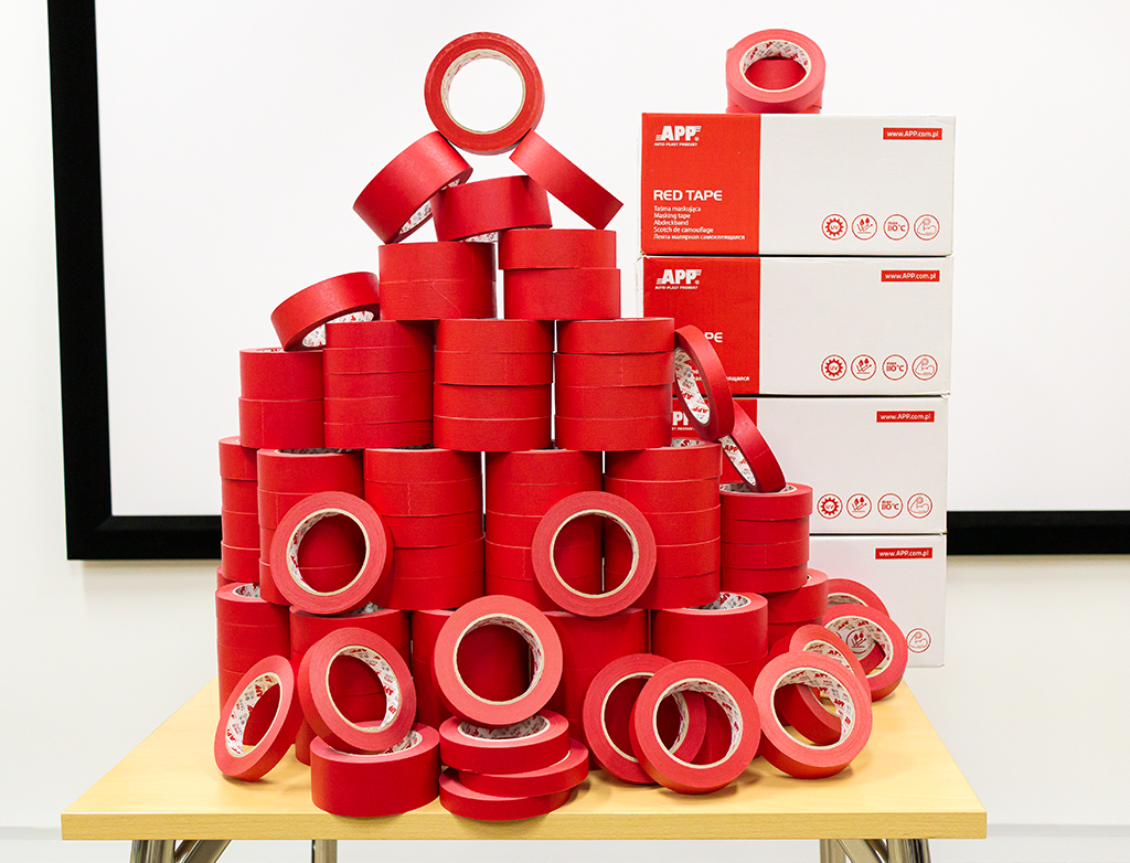 APP - Masking tape Red Tape 110°C (Waterproof)