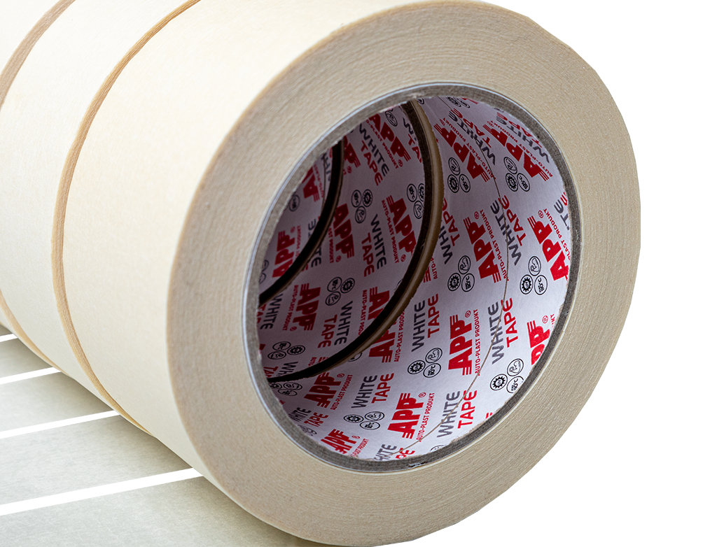 APP - Masking tape White Tape 110°C UV resistant