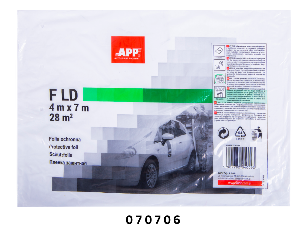 Protective film (4 micr.) APP F LD