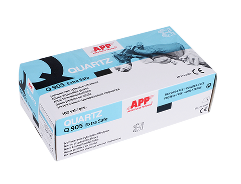 APP - Nitrile disposable gloves CE QUARTZ Q905 Extra Safe