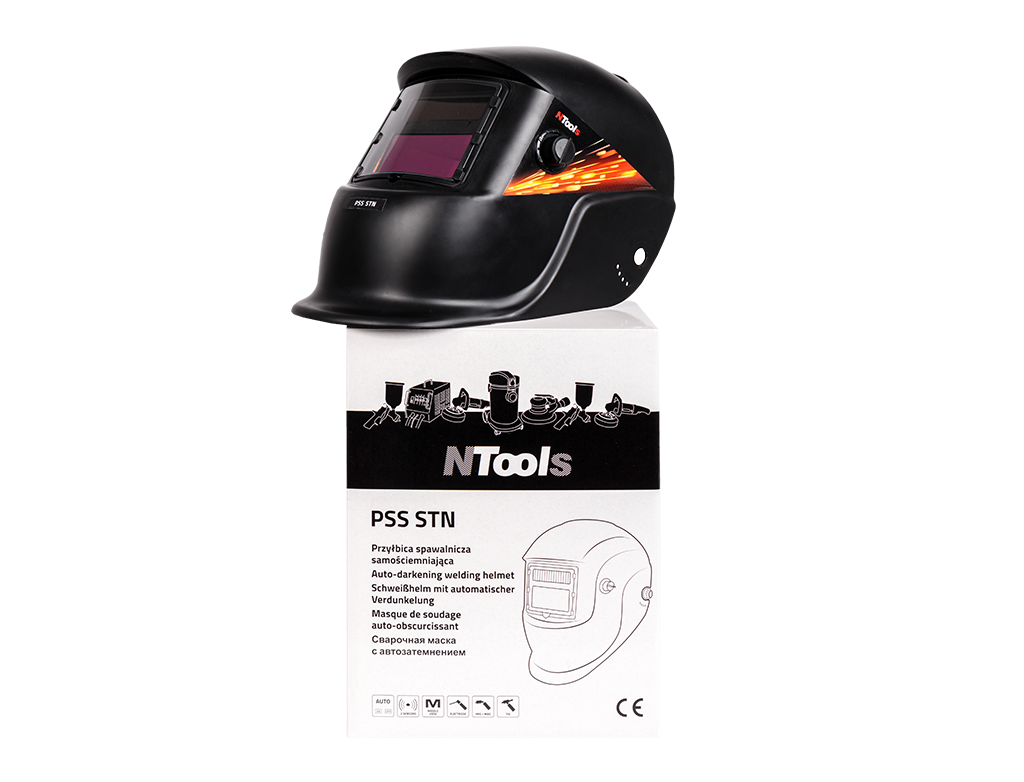 NTools - Darkening helmet with ABS for electric arc welding / optoelectronic / CE NTools PSS STN