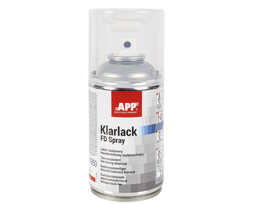 APP - Two-component acrylic clearcoat in spray Klarlack FD Spray