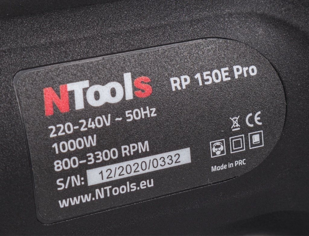 NTools - Professional rotary electric polisher RP 150E Pro