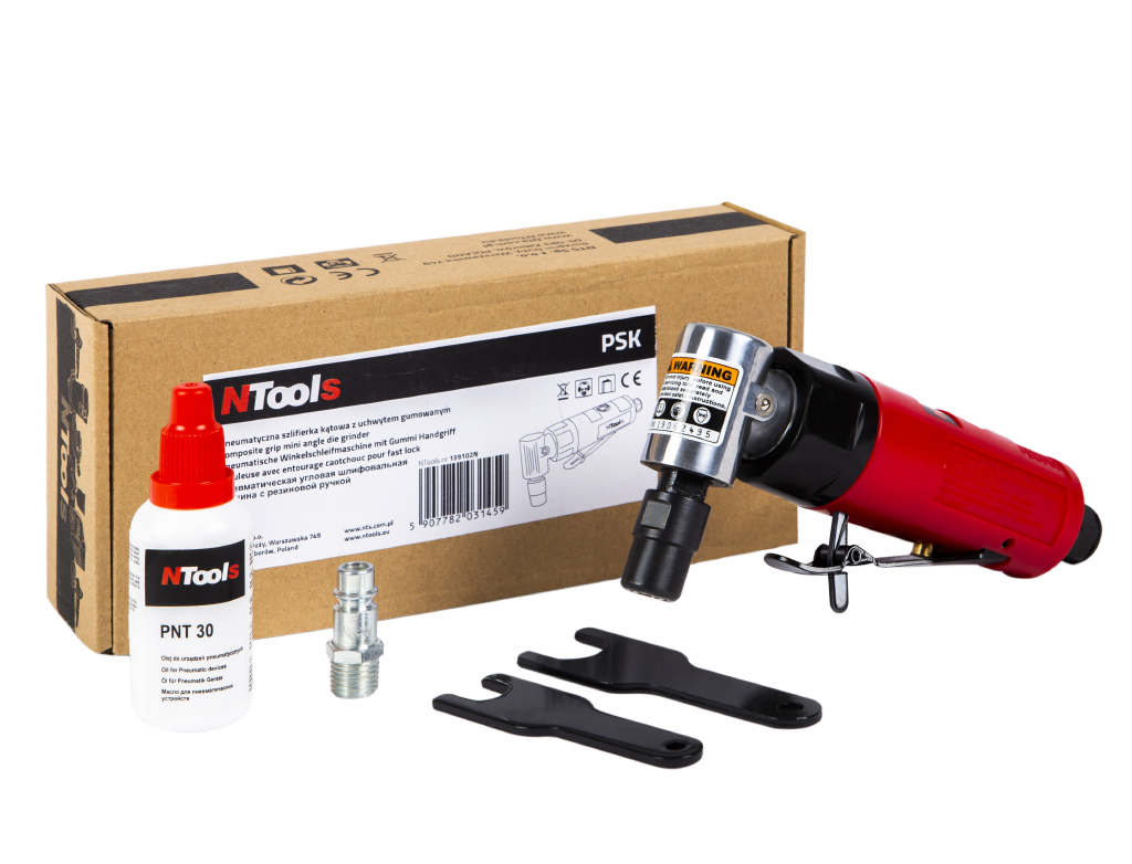 NTools - Pneumatic grinder with rubber grip PSK 6