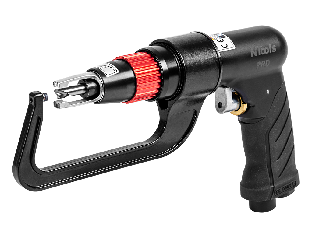 NTools - Pneumatic reamer for spot welds with clamp NTools PRD