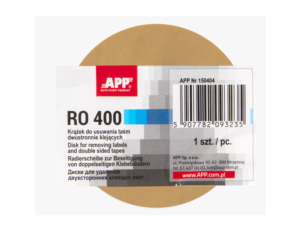 APP - Disc for removing double-sided adhesive tape RO 400