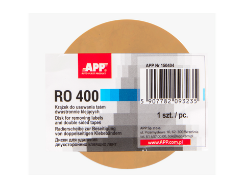 APP - Disc for removing double-sided adhesive tape RO 400