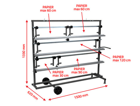 NTools - Stand for five rolls of masking paper 30 to 120cm SPM 5