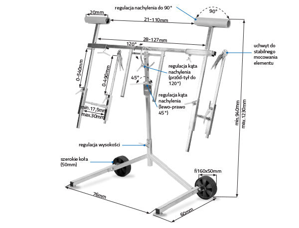 NTools - Multifunctional rotating stand for painting Multi Stand Pro