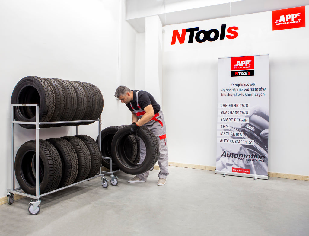 NTools - Mobile tire rack Tire Stand Normal