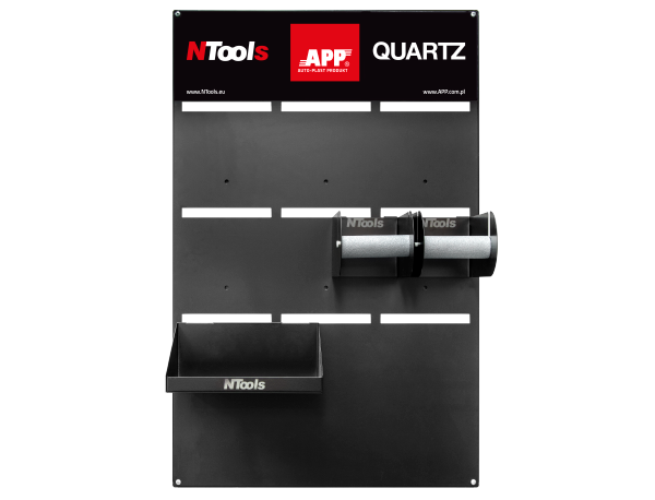 NTools - Abrasive board, with 2 roll holders and 1 shelf MS TAB