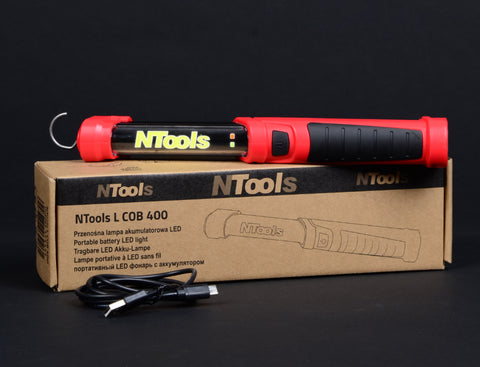 NTools - Portable battery LED light L COB 400