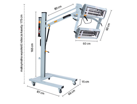 NTools - The heater ( 2kW ) telescopic boom with adjustable time NTools FDS 2000 Plus