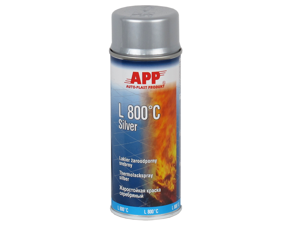 APP - Heat-resistant paint L 800°C Silver Spray