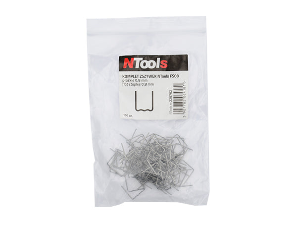 NTools - A set of staples NTools FS08 - flat 0.8 mm (100 pcs.) NTools FS08