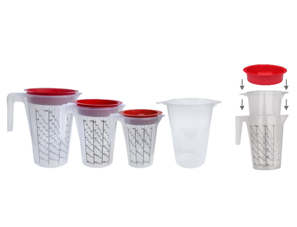 APP - Cup for mixing paints and varnishes + input + lid Cup System