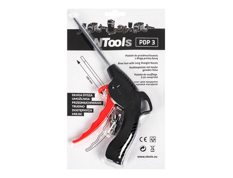 NTools - Blowing Gun with a long steel straight line nozzle (plastic) NTools PDP 3