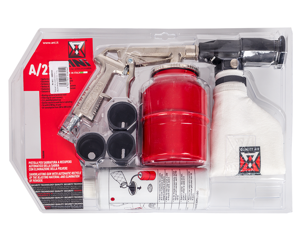 NTools - Spray gun with recirculation (700g FREE corundum) NTools A211