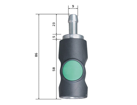 NTools - Quick coupling for safe disconnection with the hose connection NTools SZP 5